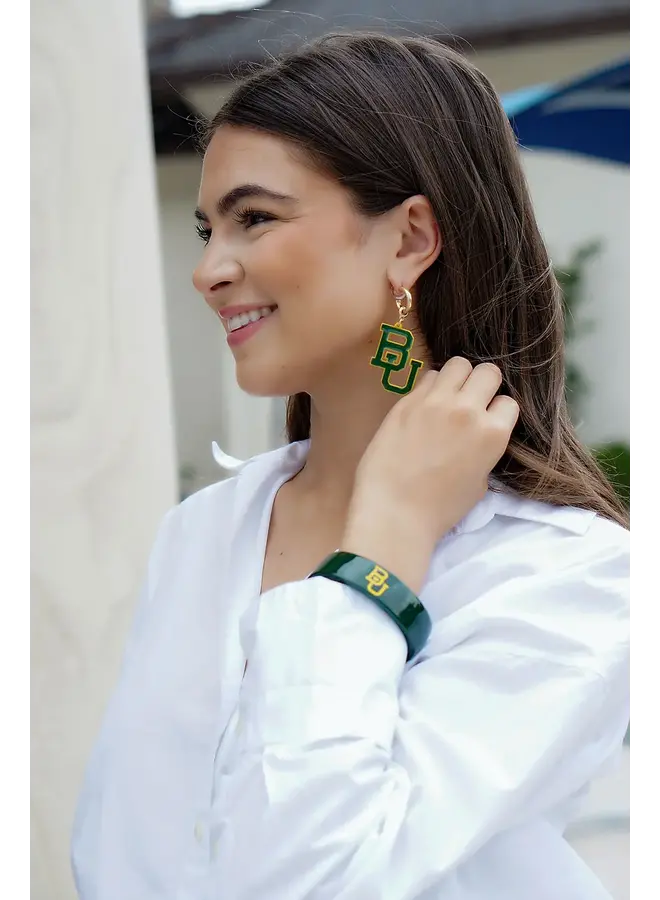 Baylor Logo Resin Cuff Bracelet