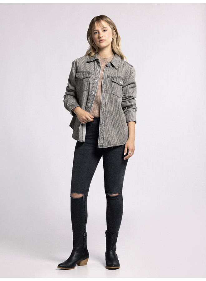 Pippin Jacket Black Stripe