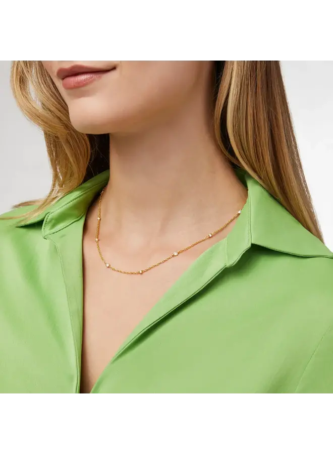 Celeste Delicate Station Necklace