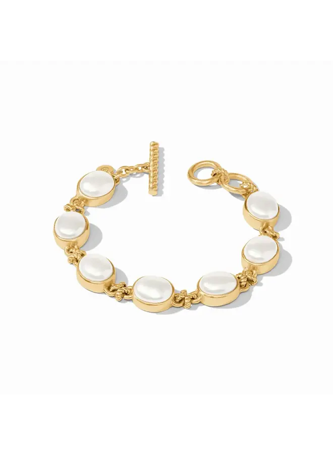 Nassau Demi Stone Bracelet Pearl