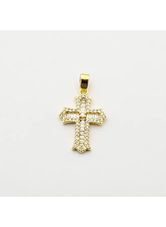 Crystal Cross Charm