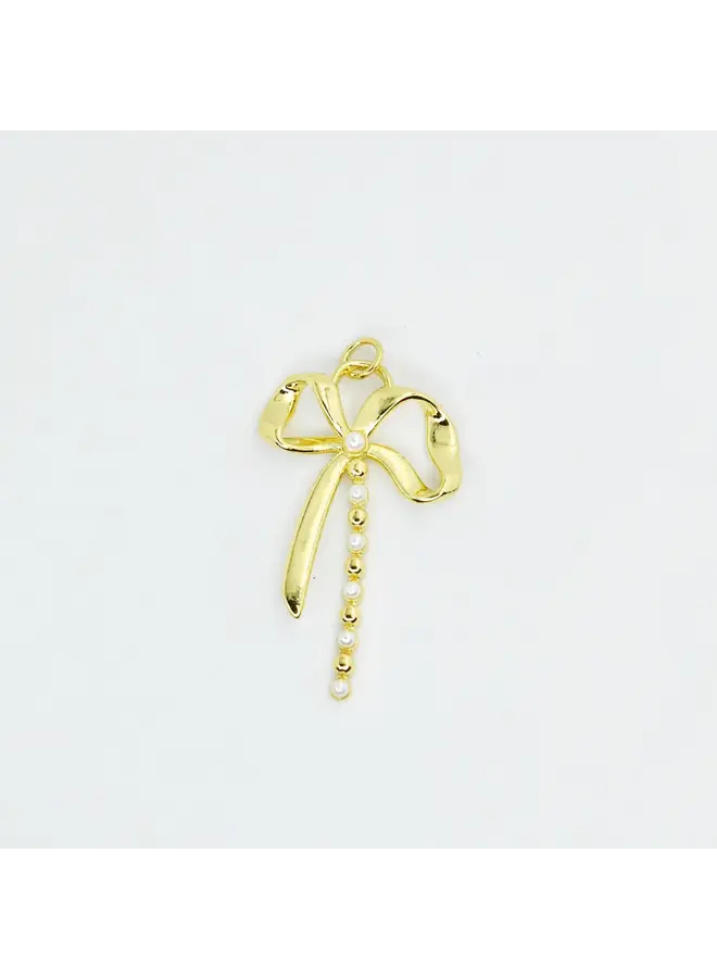 Pearly Bowknot Charm