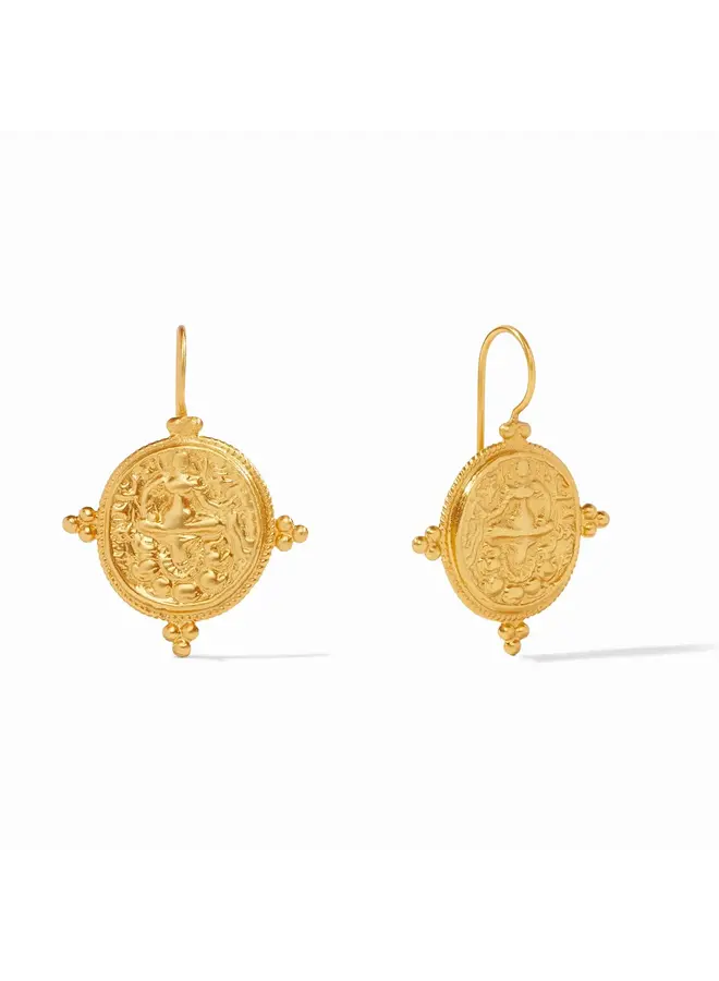 Quatro Coin Earring