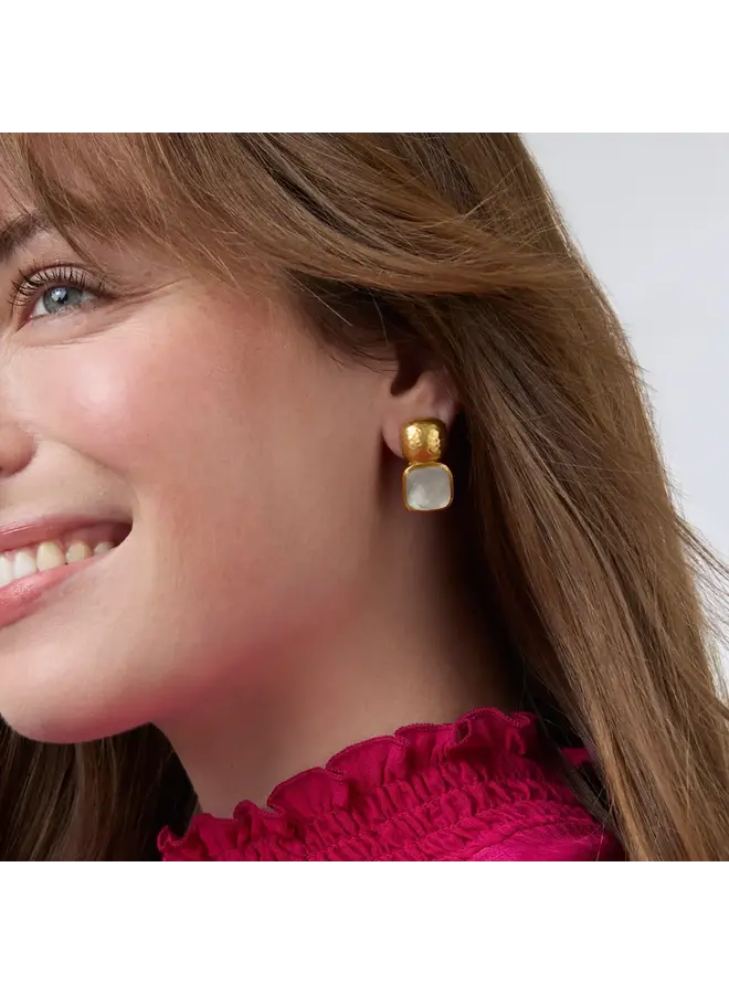 Catalina Earring Iridescent Clear Crystal