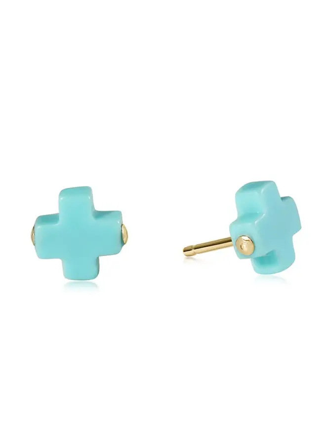 Signature Cross Stud Earrings