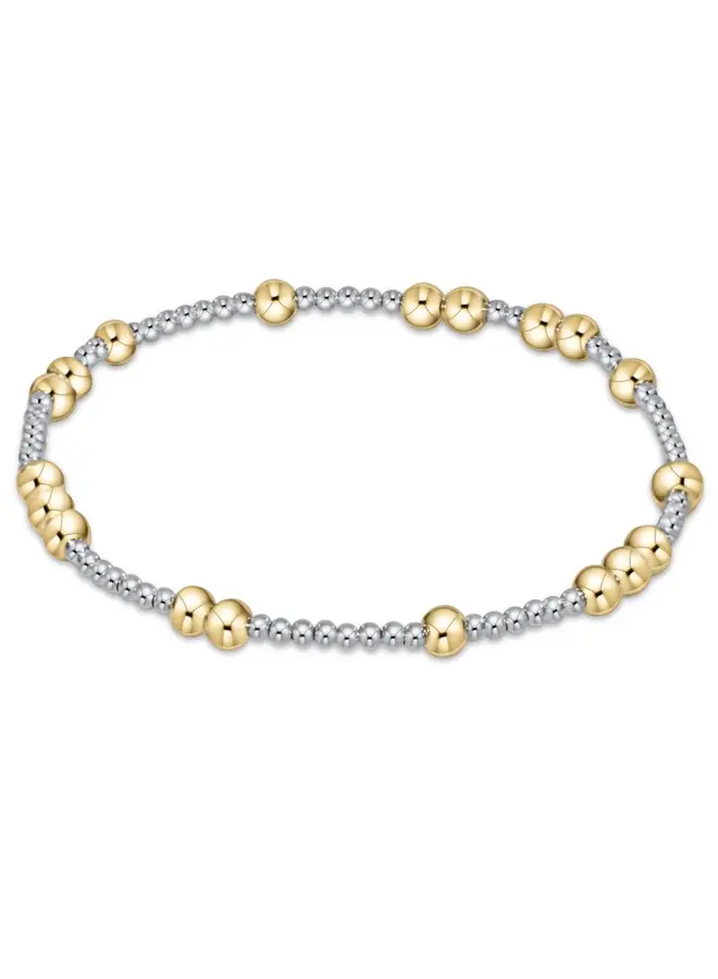 Hope Unwritten 4mm Bead Bracelet - Mixed Metal