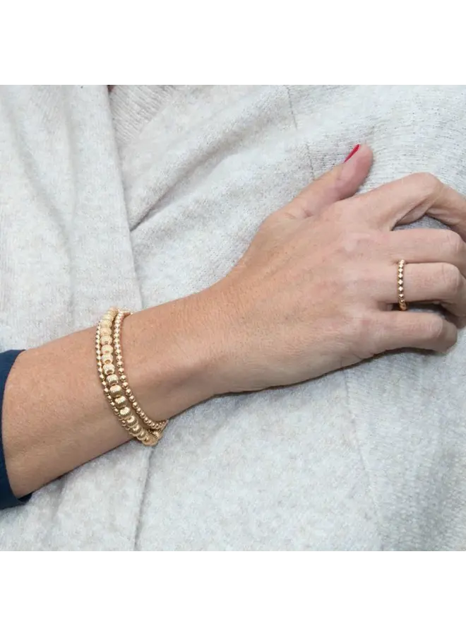 Classic Gold 2mm Bead Ring