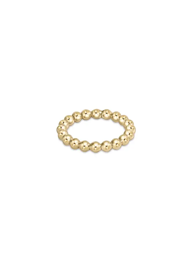 Classic Gold 3mm Bead Ring