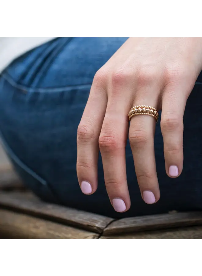 Classic Gold 3mm Bead Ring