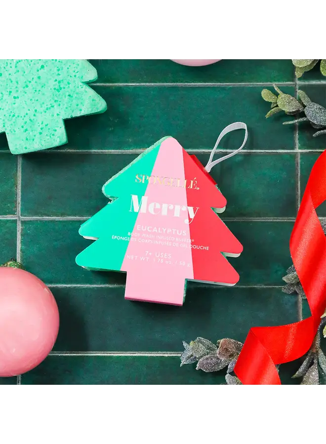 Holiday Tree Ornament Buffer Merry - Eucalyptus