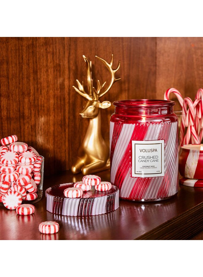 Crushed Candy Cane 18oz Large Jar Candle