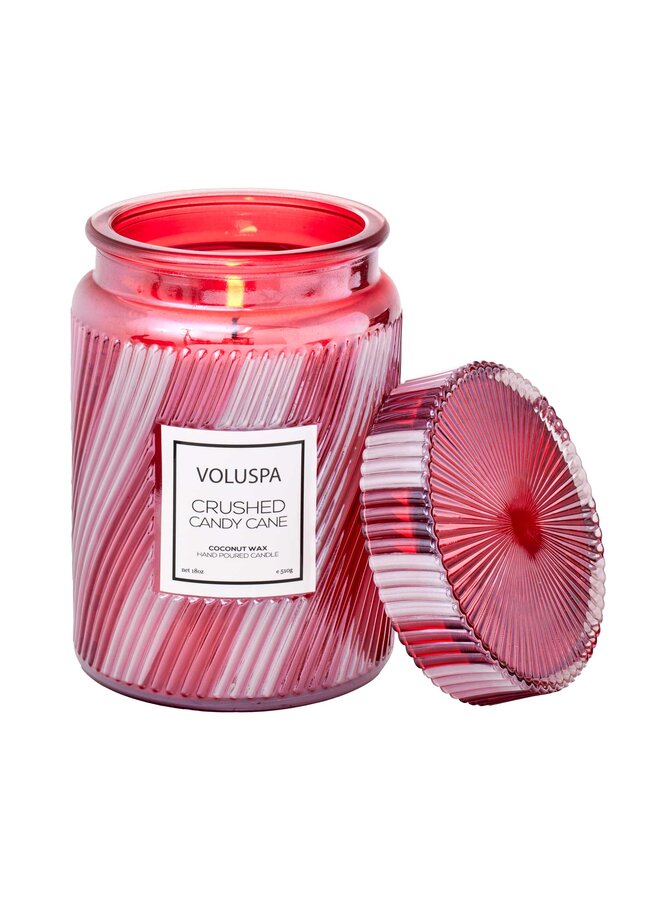 Crushed Candy Cane 18oz Large Jar Candle