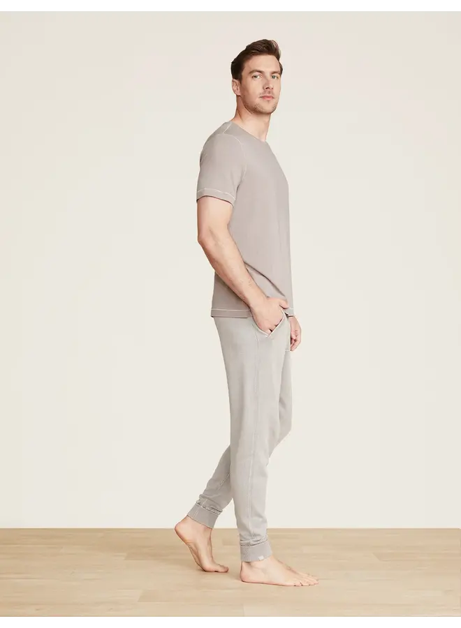 Malibu Collection Mens S/S Pick Stitch Tee Nickel