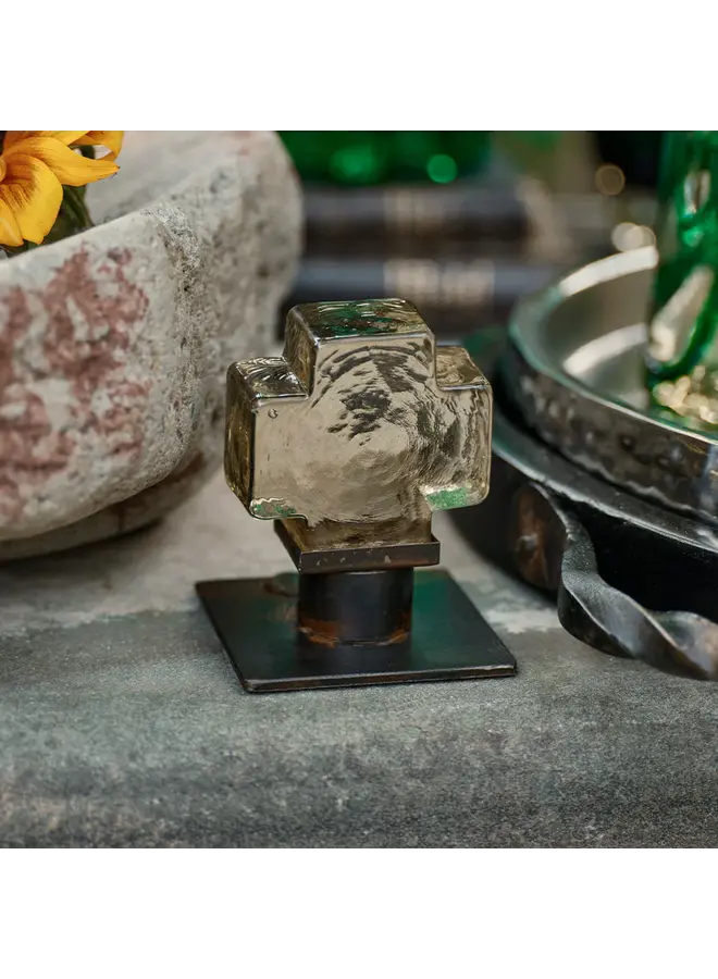 Cruz Clara Blessing on Iron Stand