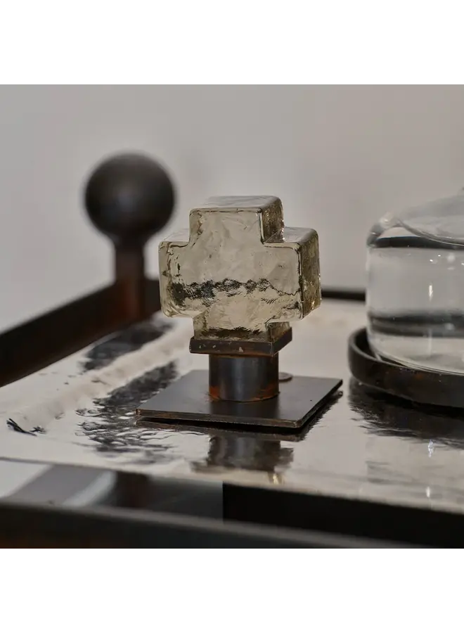 Cruz Clara Blessing on Iron Stand