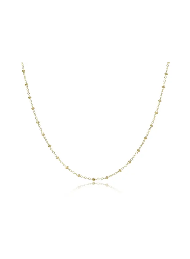 17" Choker Simplicity Chain Gold - Classic Gold 2mm