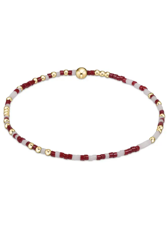 Hope Unwritten Game Day Bracelet White/Wine