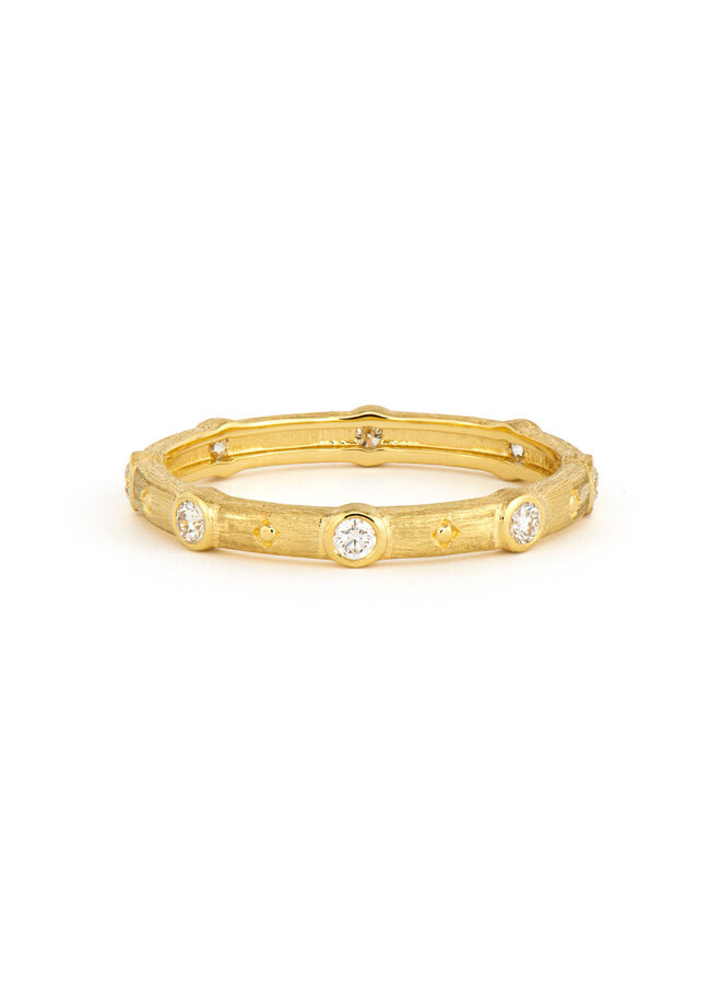 Provence Stacker Band with White Diamonds