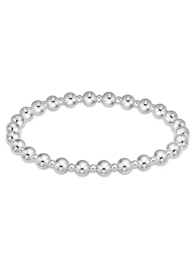 Classic Grateful Patern 5mm Bead Bracelet - Sterling