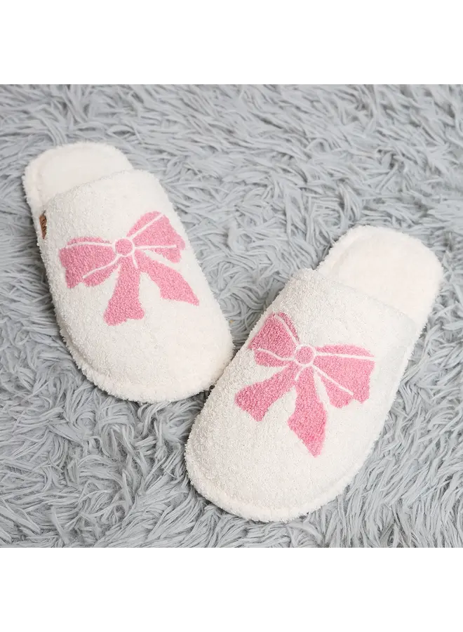 Bow Luxury Soft Home Slippers
