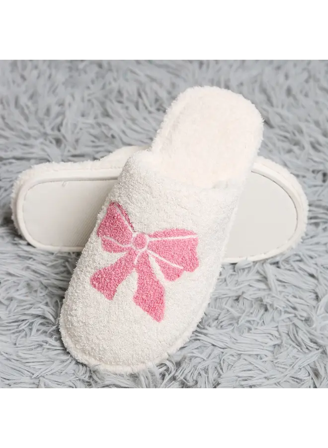 Bow Luxury Soft Home Slippers