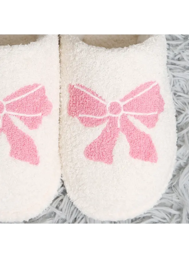 Bow Luxury Soft Home Slippers