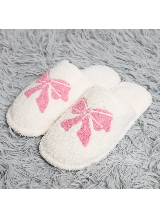 Bow Luxury Soft Home Slippers