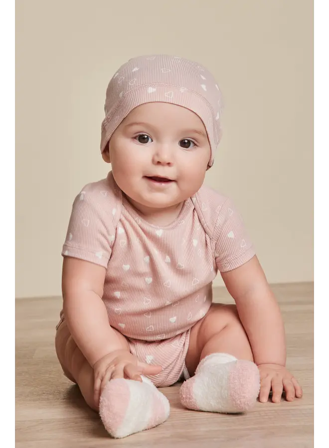 Ultra Soft Rib Baby Set Dusty Rose