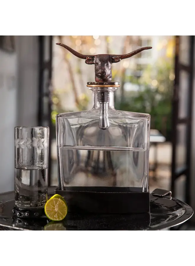 Nueces Decanter Longhorn