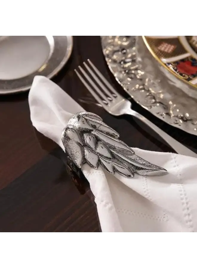 Angel Wing Napkin Ring Set of 4
