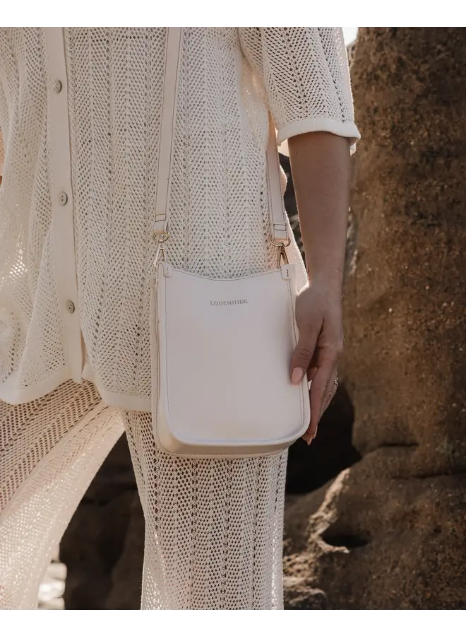 Parker Logo Crossbody Bag Vanilla
