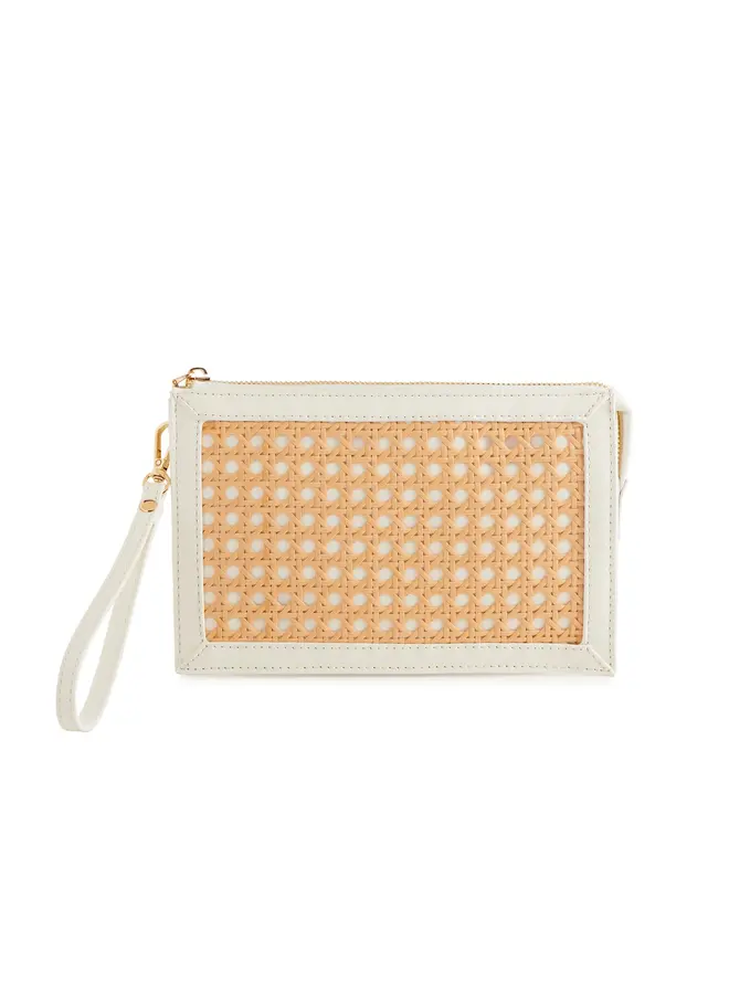 Soleil Wristlet White