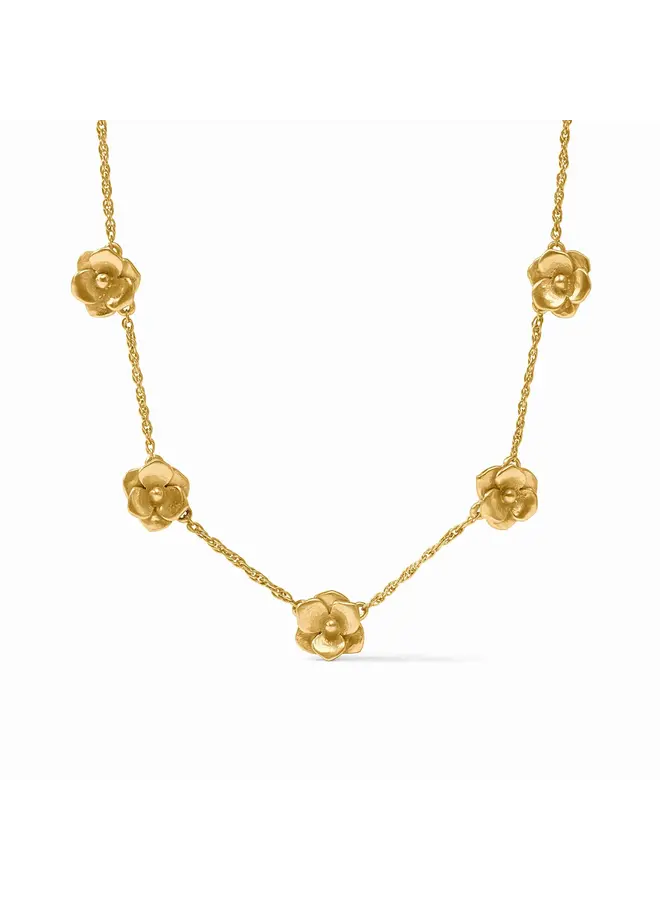 Bloom Delicate Station Necklace Gold