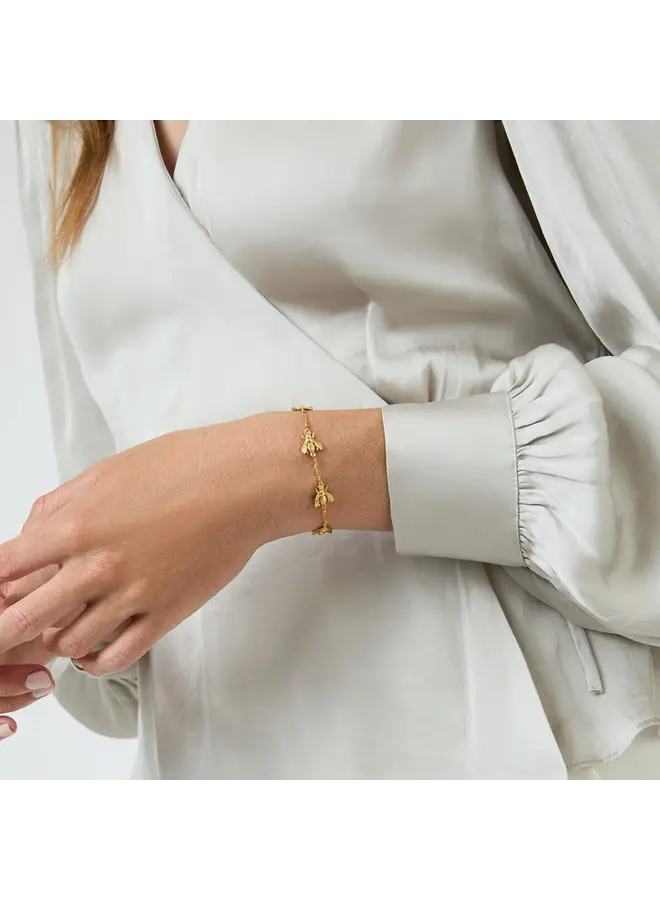 Bee Delicate Bracelet Gold