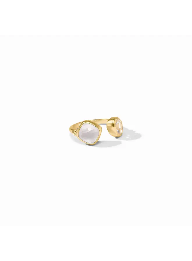 Kaleidoscope Ring Iridescent Clear Crystal