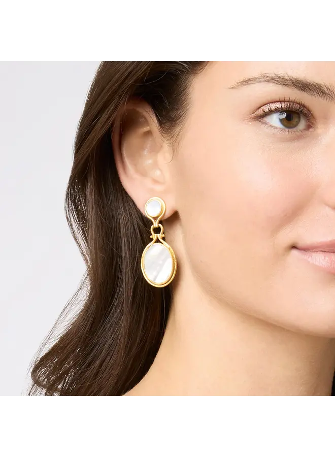 Saratoga Statement Earring Mother of Pearl