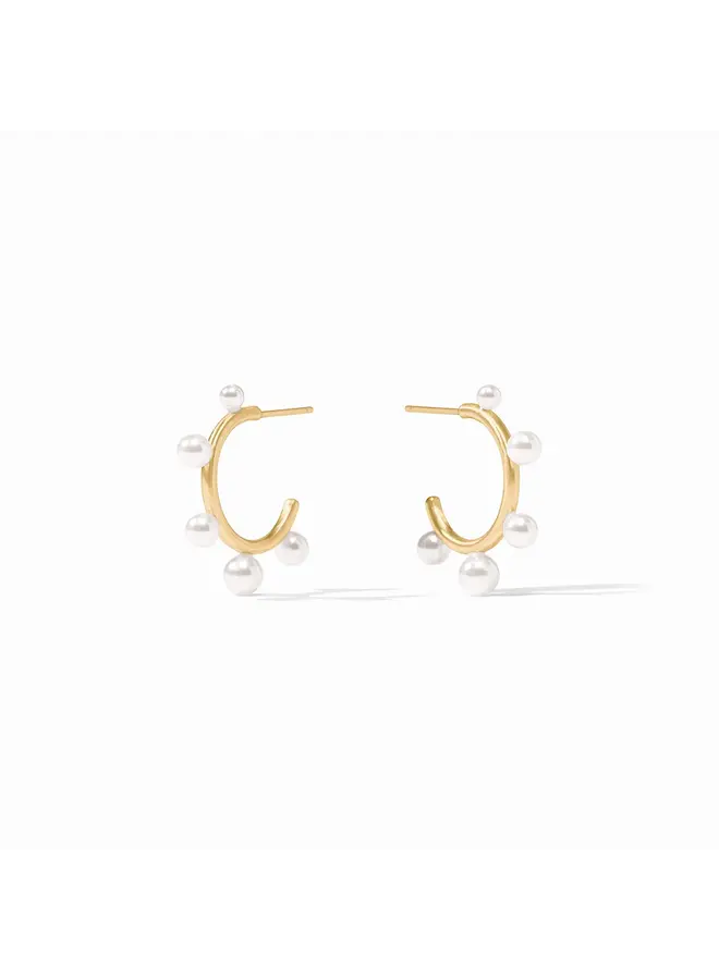 Hydra Stone Hoop Pearl