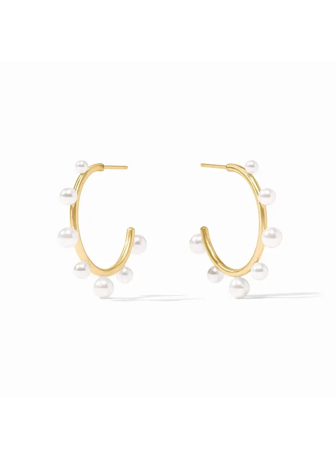 Hydra Stone Hoop Pearl