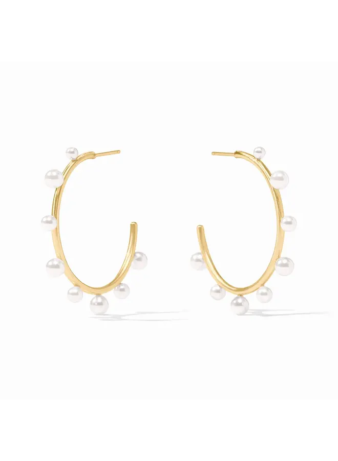 Hydra Stone Hoop Pearl