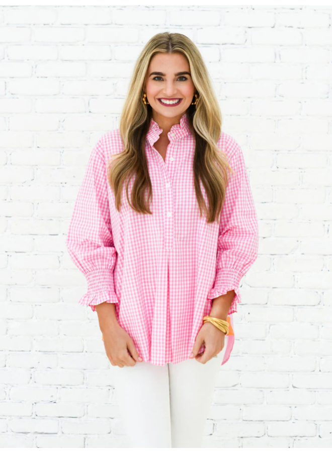 Kimberly Top Opposite Gingham Pink