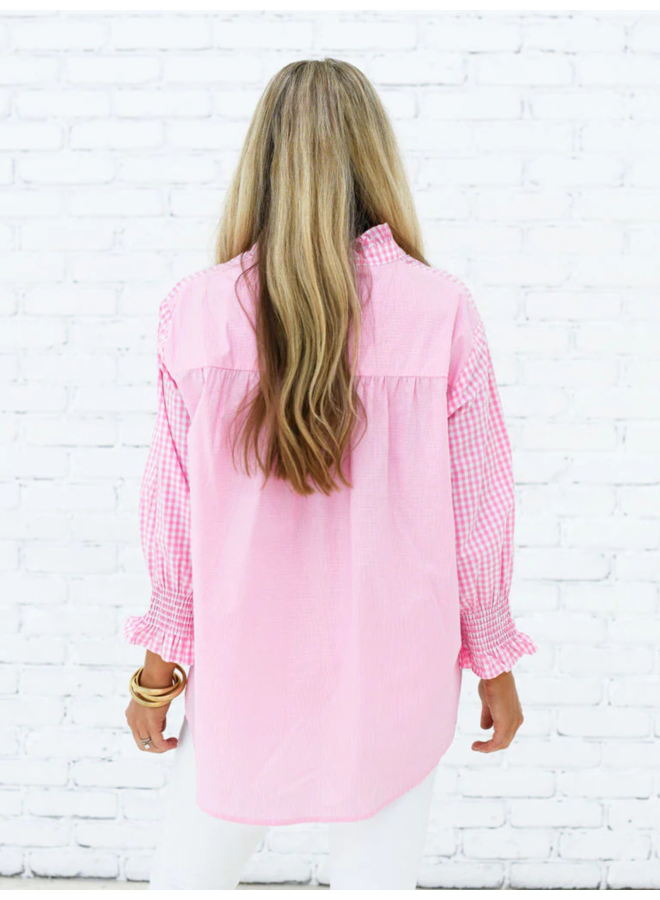Kimberly Top Opposite Gingham Pink