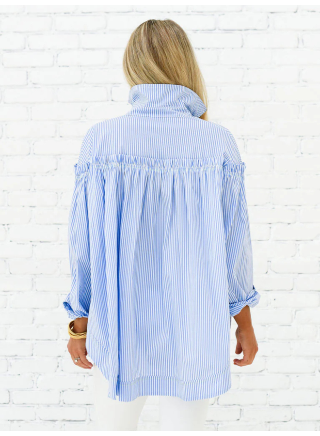 Miriam Top Blue Stripe