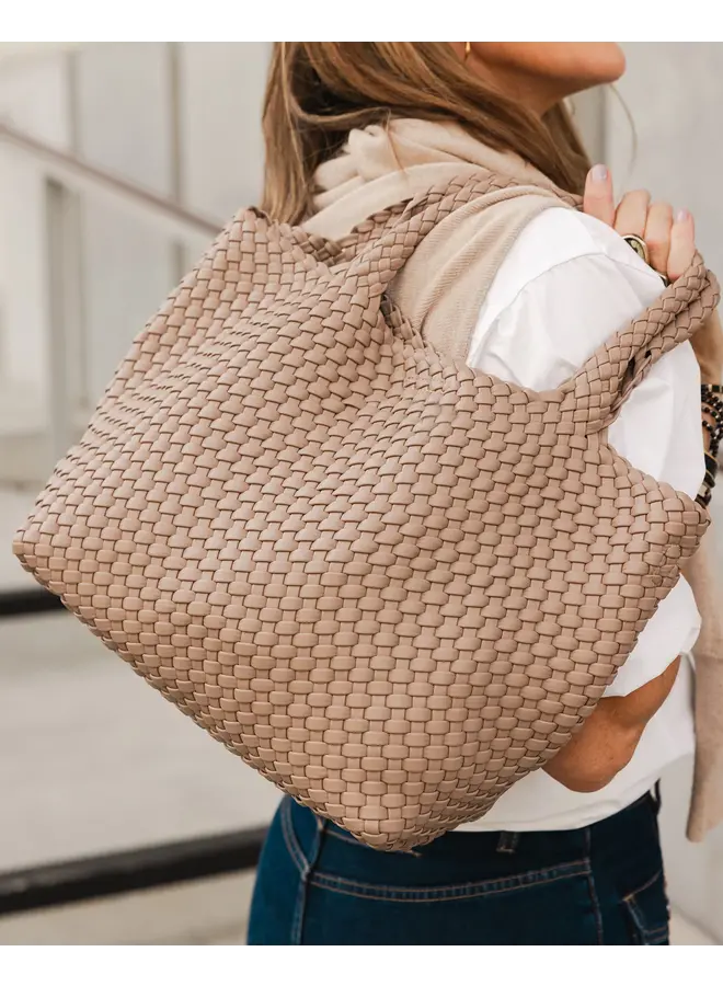 Cruiser Woven Tote Bag Coffee