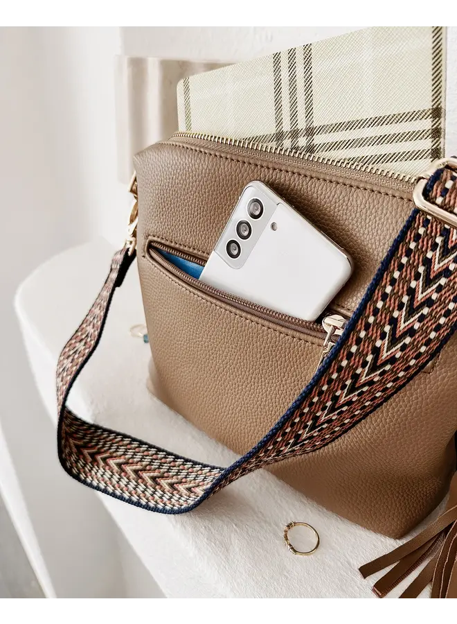 Kasey Eddie Crossbody Bag Latte