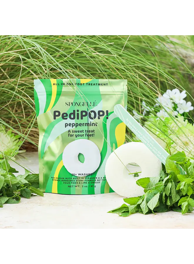 Pedi Pop Buffer & Nail File Peppermint