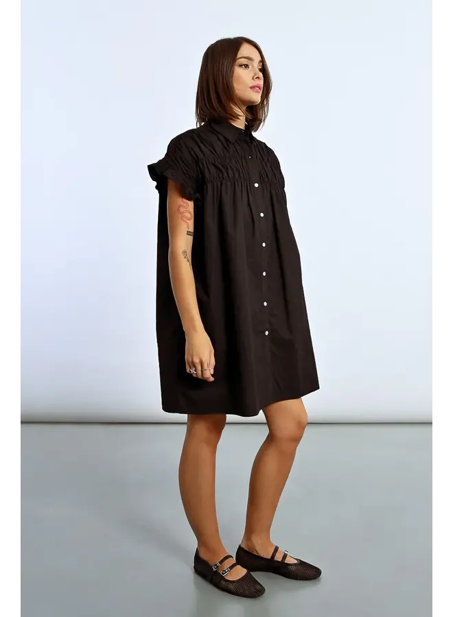 Black Button Down Dress