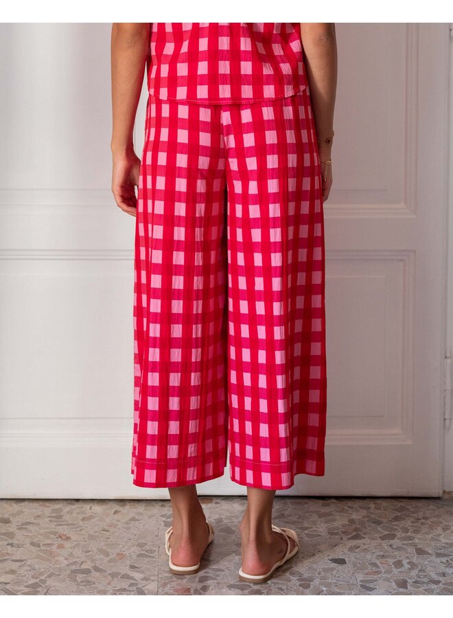 Veranda Cropped Pant Red Buffalo Check