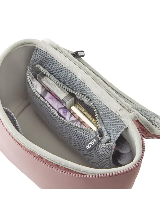 Small Train Case Neoprene Mauve/Stone