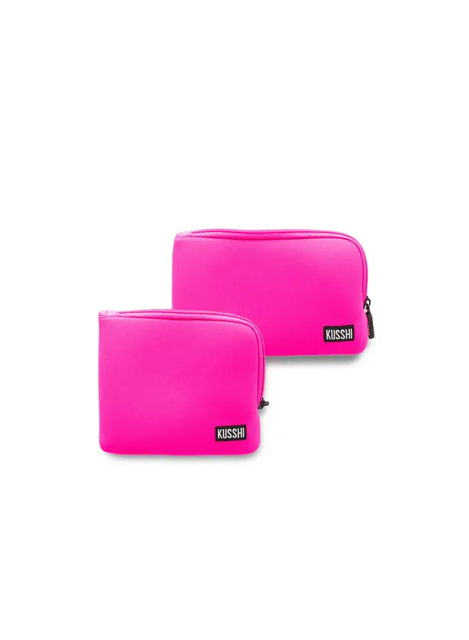 On the Go Pouch Set Hot Pink