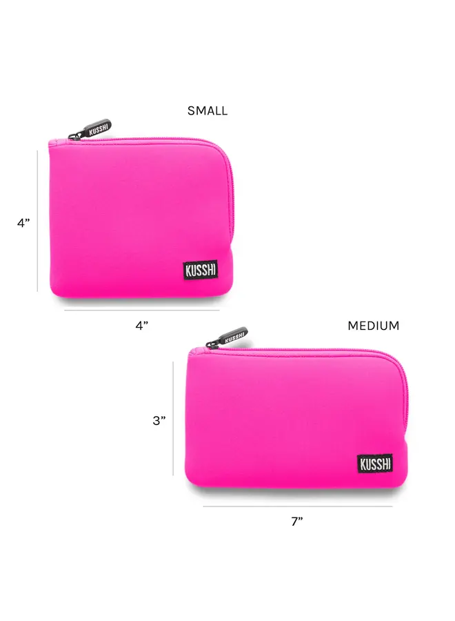 On the Go Pouch Set Hot Pink